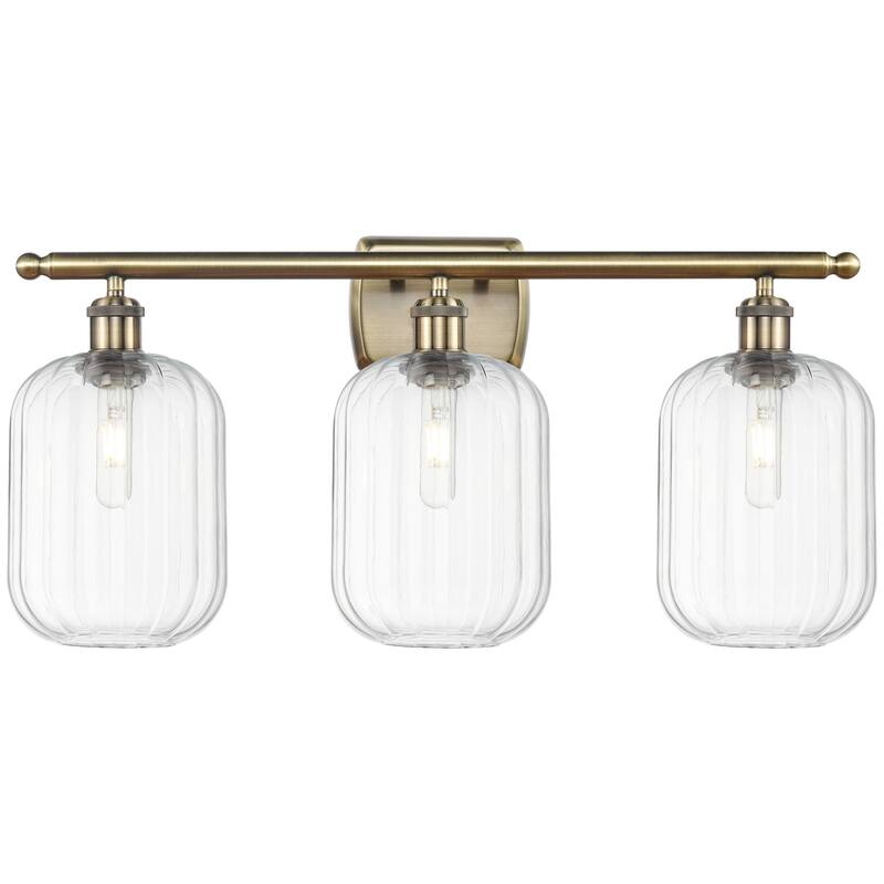 Innovations Lighting 516-3W-13-27 Preston Vanity Preston 3 Light 27" - Antique Brass / Clear