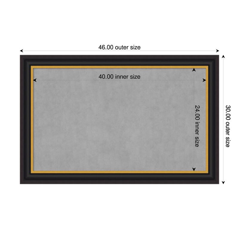 Amanti Art Sierra Black Brown Framed - 46 x 30 in - Sierra Black Brown