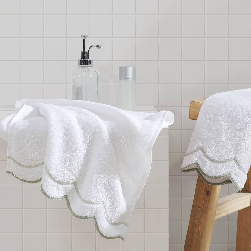 Peri Home Scallop Hand Towel - 16x27