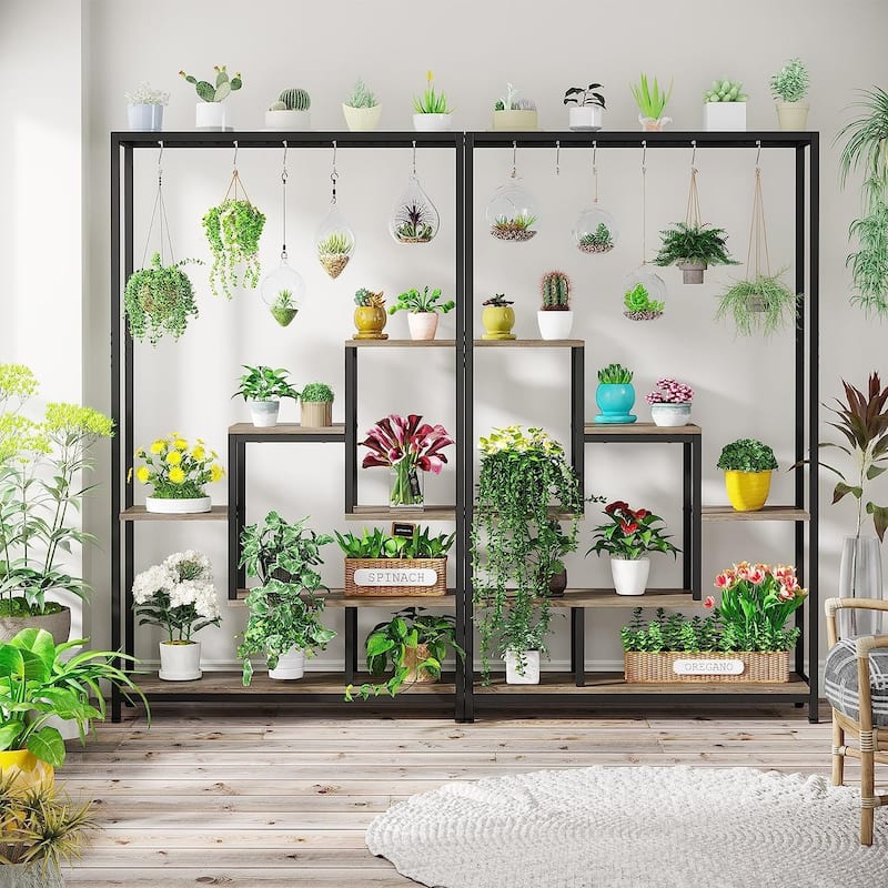 70.9 Inches Tall Large Indoor Plant Stand Metal Plant Shelf