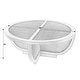 preview thumbnail 8 of 6, Bali Breeze 42 in. Round Wood and Mesh Woven Coffee Table