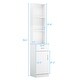 preview thumbnail 9 of 7, Free-standing Tall Storage Cabinet with 1 Drawer and 1 Door