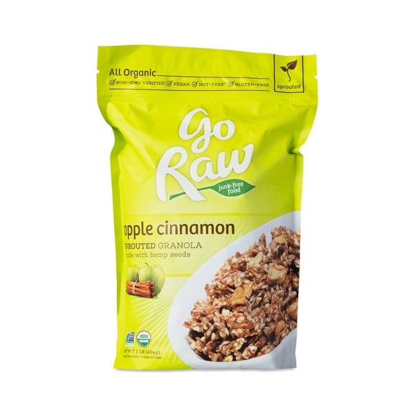 Go Raw Sprouted Granola - Apple Cinnamon - Case of 6 - 16 oz.
