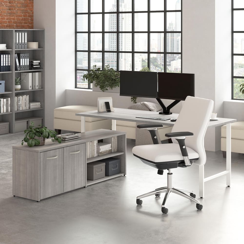 Bush Business Furniture Hustle 72W Computer Desk with Storage Cabinet