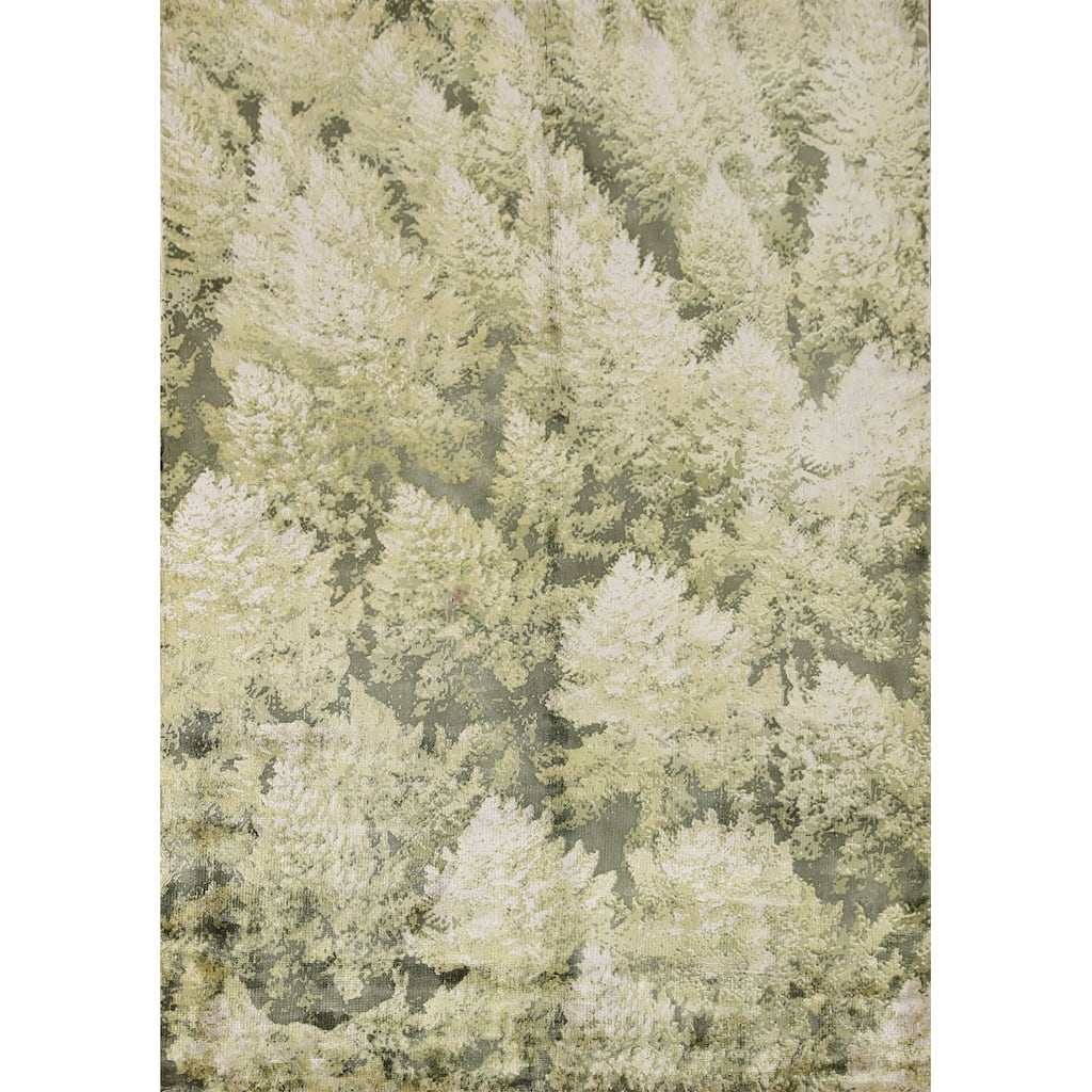 Modern / Abstract Rug Hand-Knotted Wool Carpet - 4'8"x 6'6"