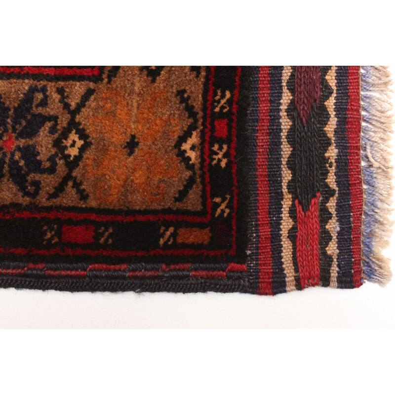 ECARPETGALLERY Hand-knotted Teimani Red Wool Rug - 3'1 x 4'8