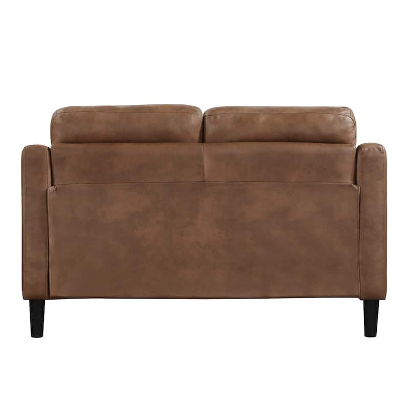 Reagan Polished Microfiber 3-Piece Living Room Sofa Set