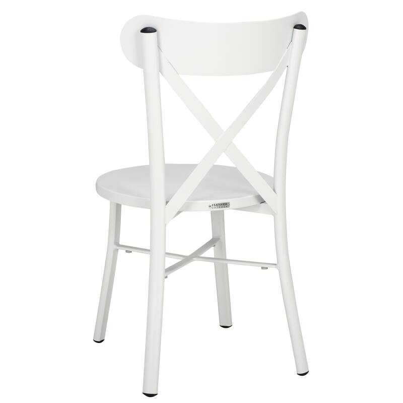 SAFAVIEH Outdoor Living Core 18-inch Cross Back [SET of 2] - 17"W x 20"D x 33"H