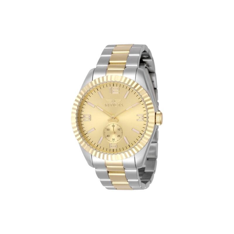 Invicta Men's 49388 Specialty Quartz Multifunction Gold Dial Watch