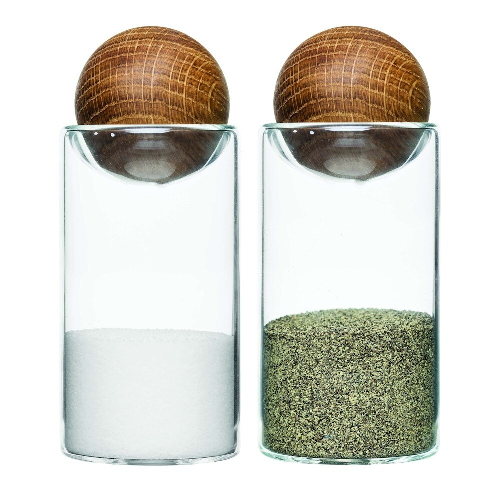 modern salt and pepper shakers