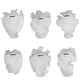 preview thumbnail 6 of 4, Uttermost Self-Portrait White Mask Wall Decor, Set Of 6