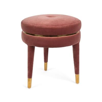 Bold Monkey I Am Not A Macaron Velvet Accent Stool