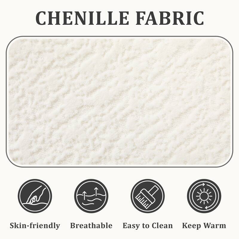 112.2" L-Shaped Boneless Sectional Sofa with Chaise, Chenille Upholstery, Memory Foam, No Assembly