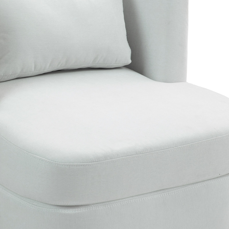 2Set 360°Swivel Barrel Chair with Cushion