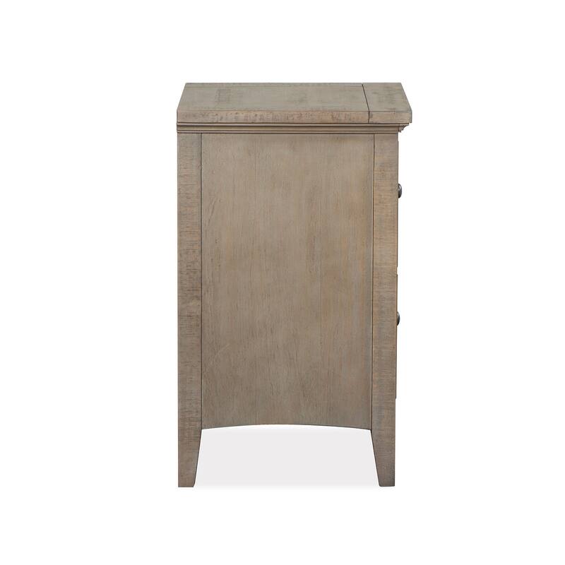 Magnussen Home Paxton Place Dovetail Grey Small Drawer Nightstand