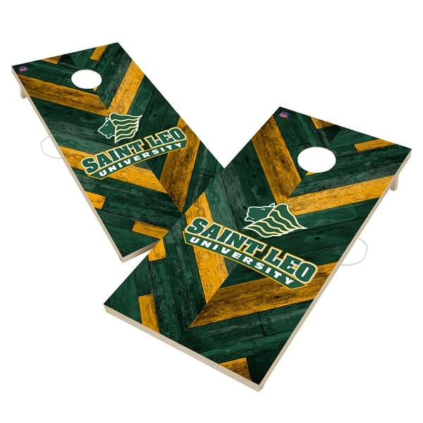 slide 2 of 6, Saint Leo University Lions Cornhole Board Set 16 Years and Up