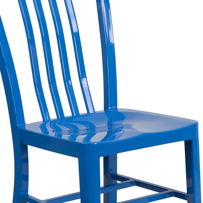 Metal Indoor-Outdoor Chair - 15.5"W x 20"D x 33.25"H