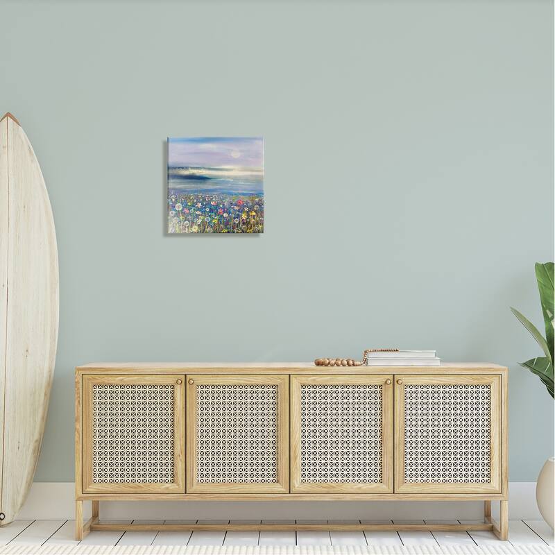 Stupell Moonlit Lake Meadow Stretched Canvas Wall Art, Design by Emma Catherine Debs