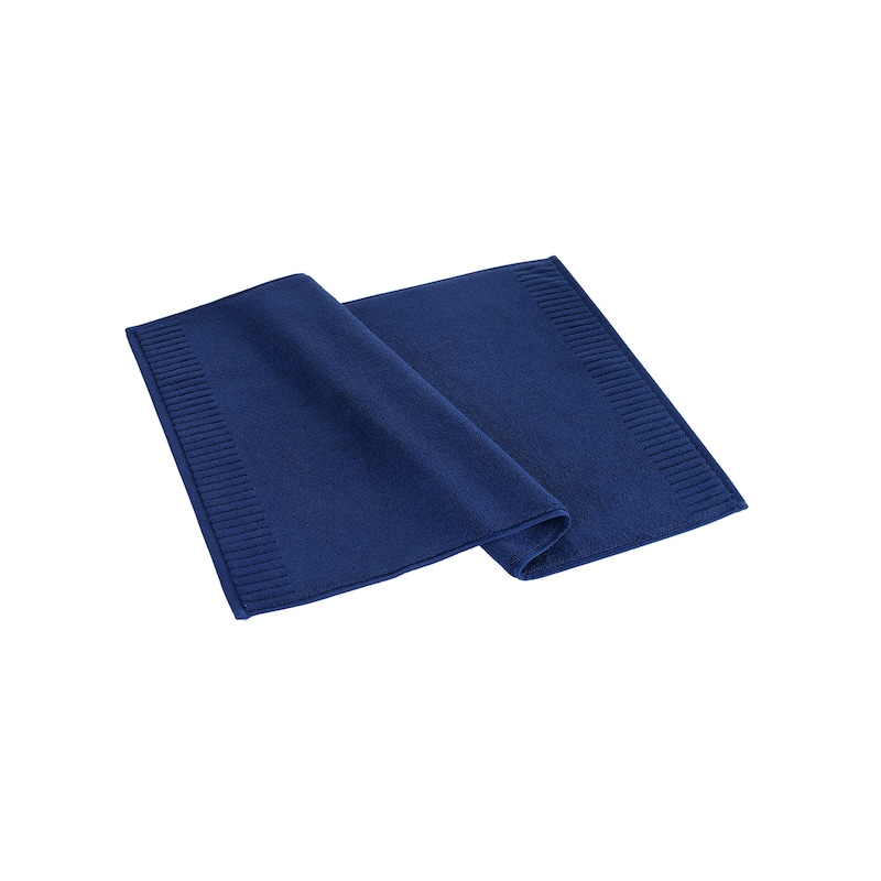 Brooks Brothers Fancy Border Bath Mat - Navy