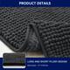 Subrtex Chenille Soft Rugs Super Water Absorbing Shower Mats