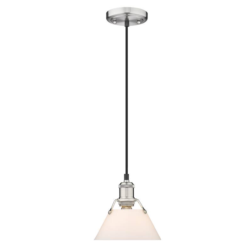 Orwell 1-Light Mini Pendant - Pewter with Opal Glass