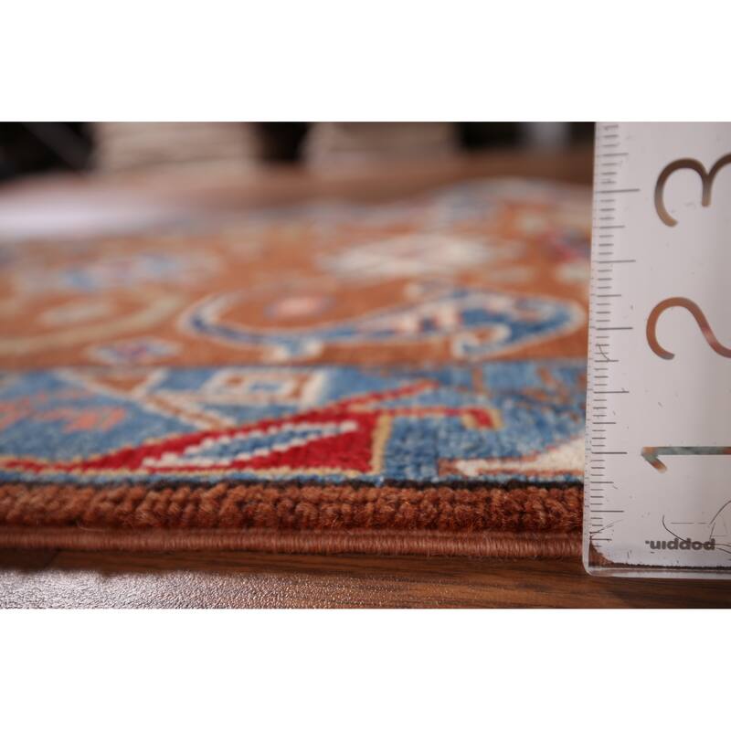 Kazak Oriental Runner Rug Handmade Traditional Orange Wool Carpet - 2'5" x 9'8"
