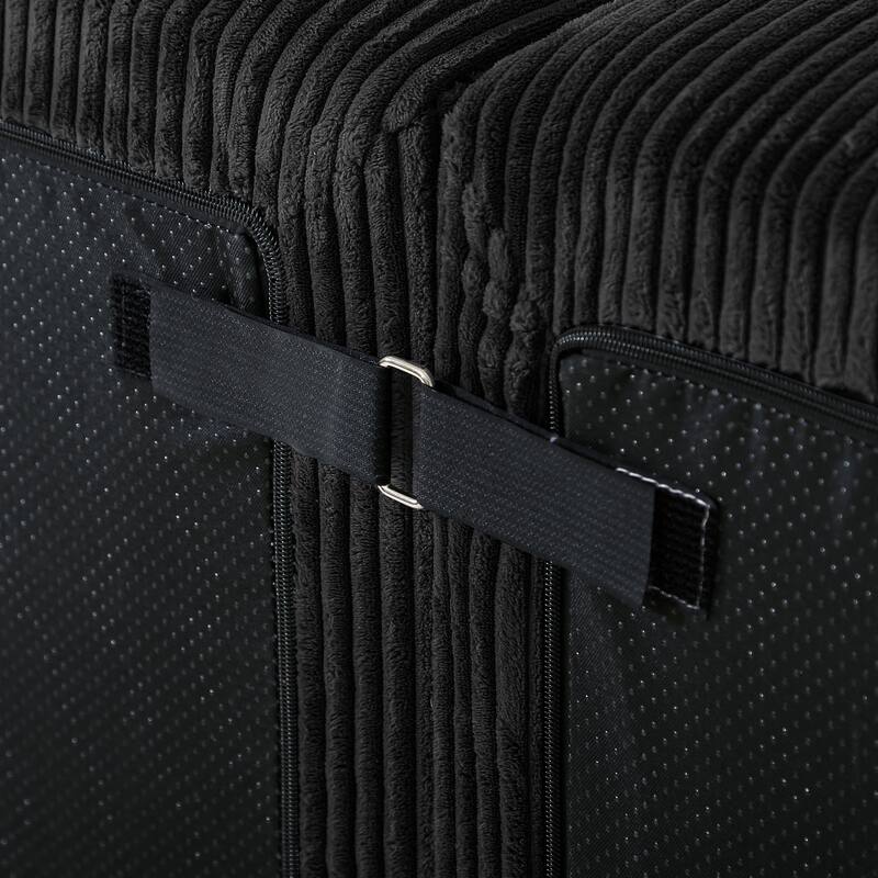 GDFStudio - 8-Piece Modular U-Shaped 155" Sectional Sofa with Chaise Lounge and Bed