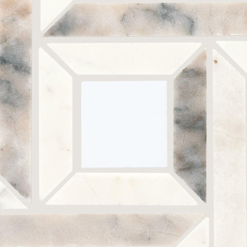 Daltile Gamma 2" Natural Stone Basketweave Wall and Floor Mosaic Tile (Set of 10)