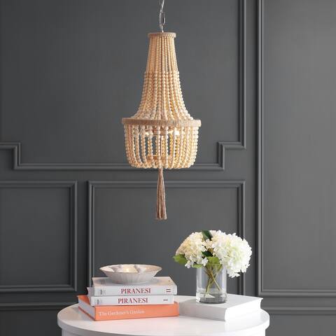 SAFAVIEH Lighting Wynne Adjustable 2-light LED Gold Pendant - 12"x12"x34-106"