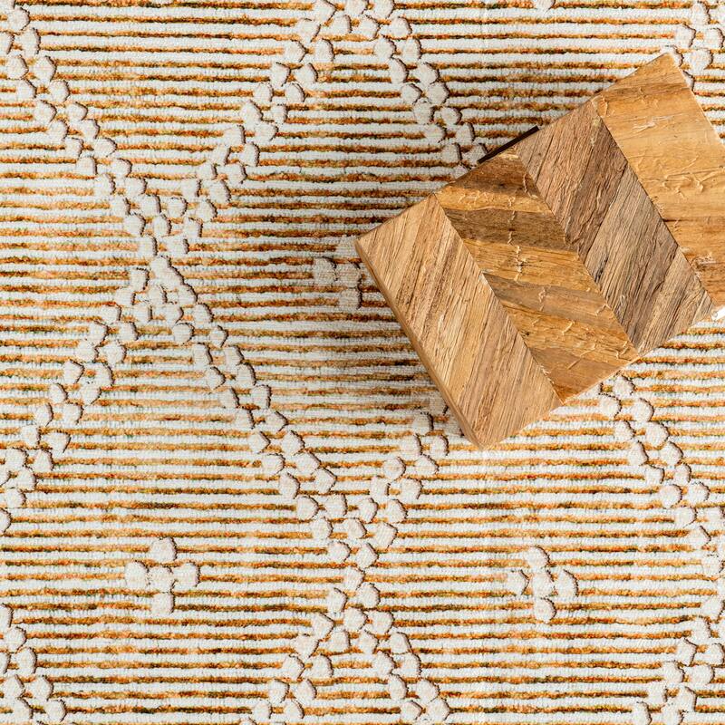 Nuloom Úna Lattice SplashGuard Machine Washable Area Rug