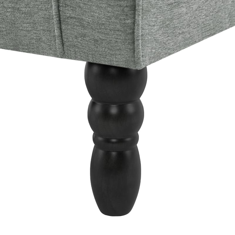 Button-Tufted Accent Chair Wingback Armchair - 38"H