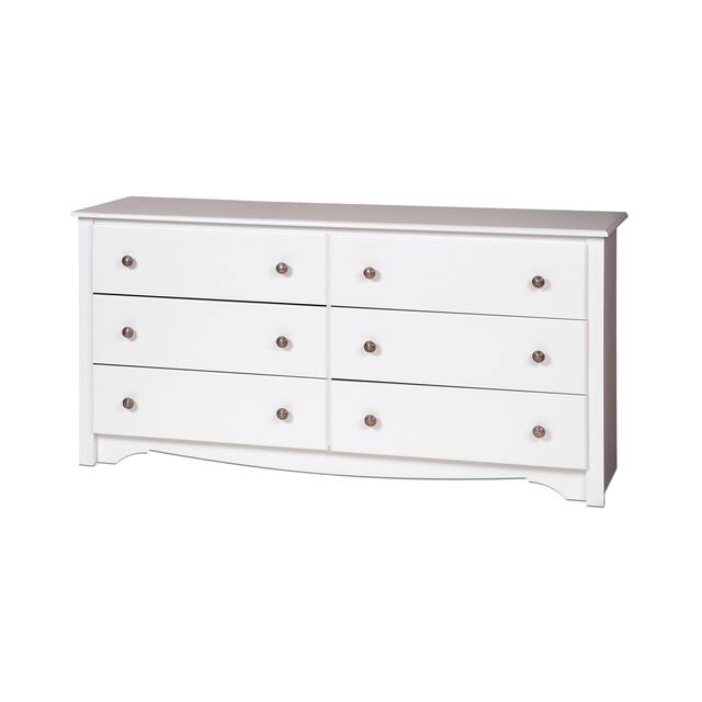 Prepac Monterey 6-drawer Pine and MDF Dresser