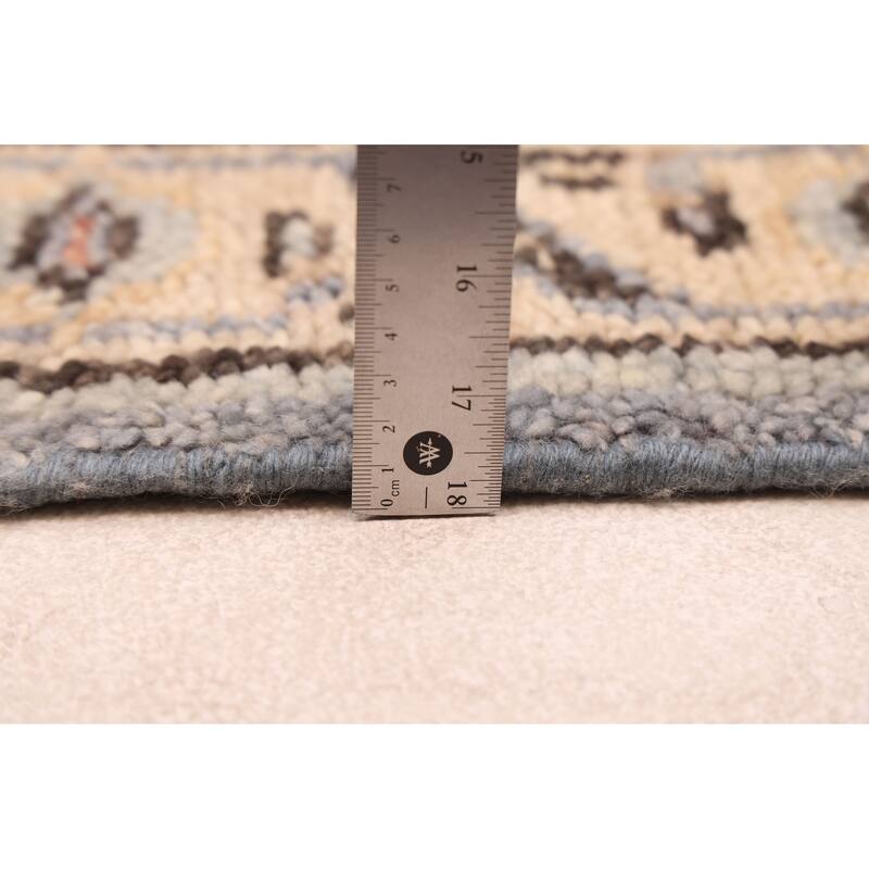 ECARPETGALLERY Hand-knotted Jules Serapi Light Denim Blue Wool Rug - 2'6 x 7'10