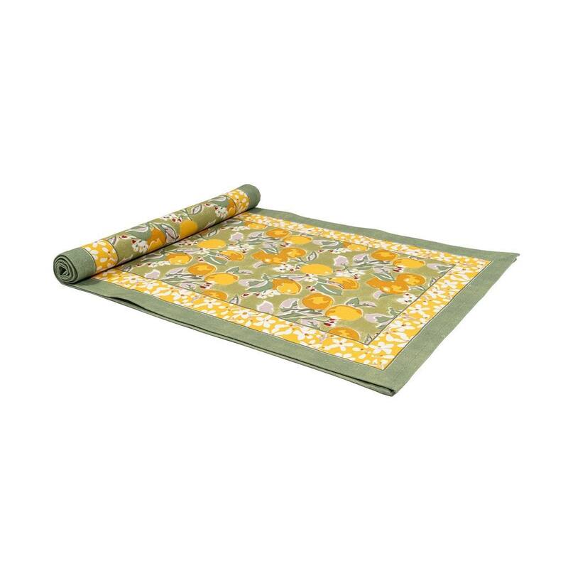 Couleur Nature Citron Runner - 16" x 72" - Vert/Yellow