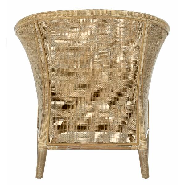 Safavieh Alexana Rattan Armchair White Washed 31 5 X 29 9 X 25 6 On Sale Overstock 25772272