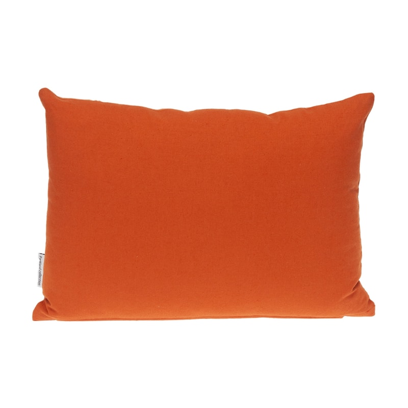 HomeRoots 14" X 20" Pink and Orange Geometric Cotton Throw Pillow