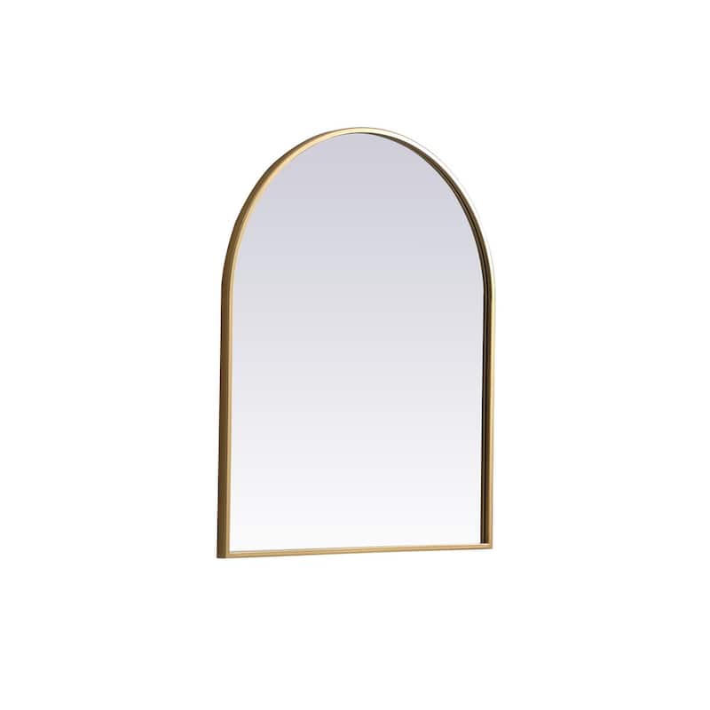 Indigo Home Metal Frame Arch Mirror 24x30 Inch