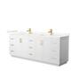 Option White, Gold Trim, Giotto Quartz Top