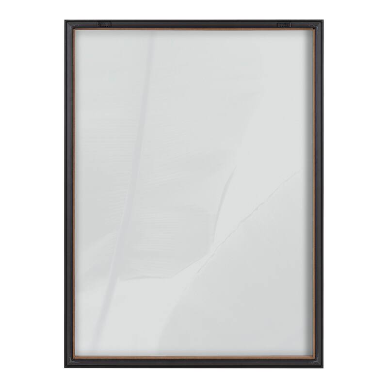 Kate and Laurel Blake Vintage Palm Framed Printed Glass by Alicia Abla