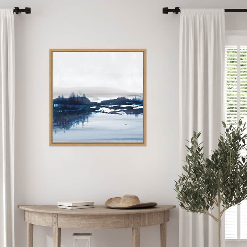 Sea View by Dan Hobday (22 x 22 in.), Framed Canvas Wall Art Print