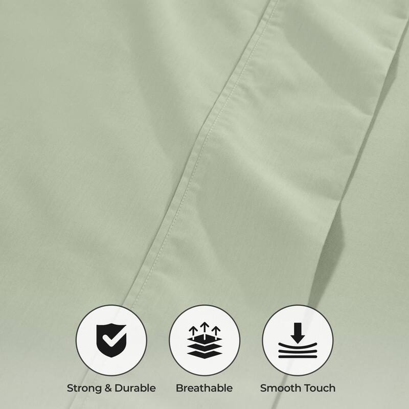 Superior Solid 1000-Thread Count Cotton Blend Deep Pocket Sheet Set