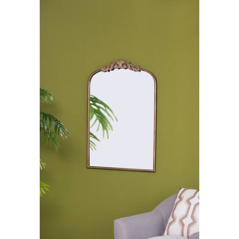 Classic Antique Arched Mirror Hanging or Leaning Against Wall