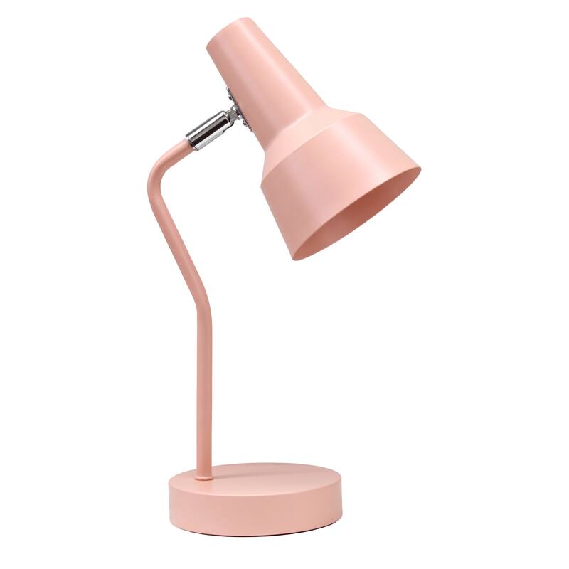 Gooseneck Desk Lamp with Cone Shade - 15.25" - Blush Pink