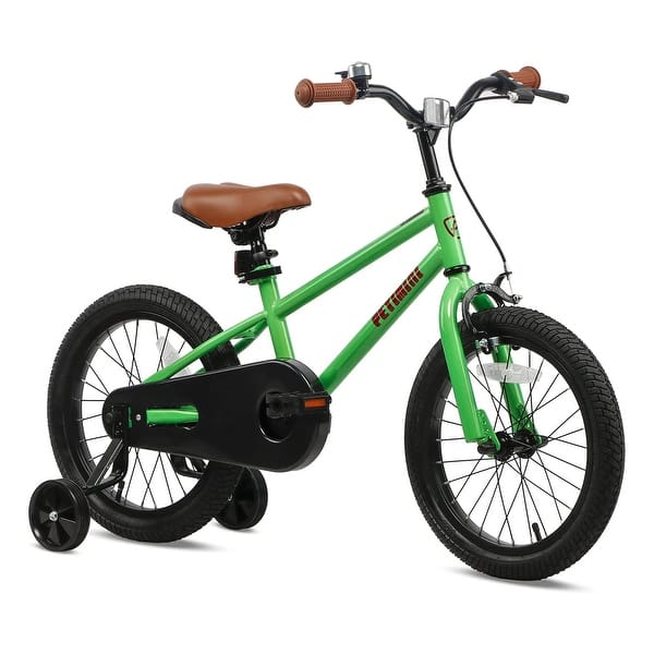 Petimini 16 In BMX Style Kids Bike w/ Training Wheels for 4-7 
