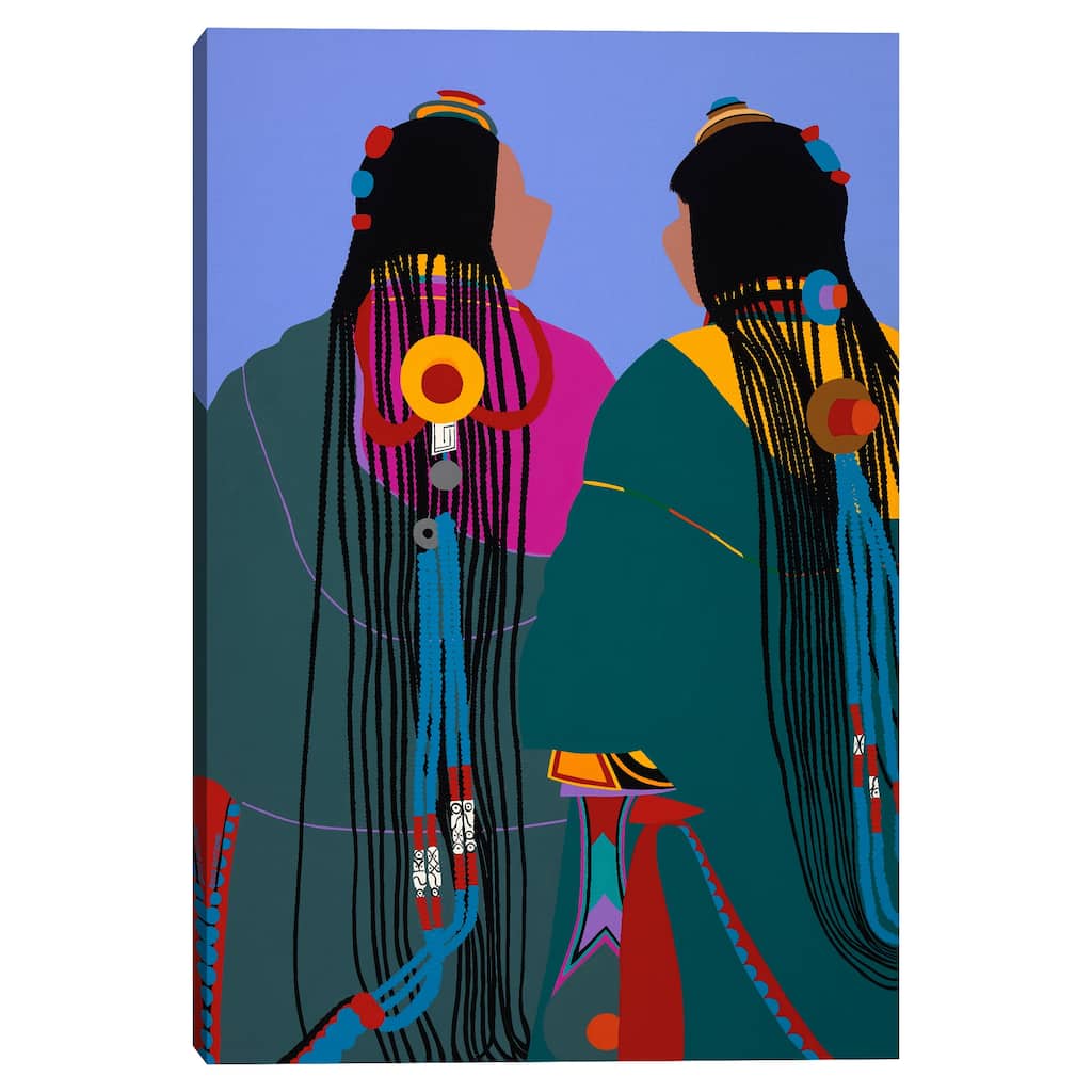 Tibetan Women by Synthia SAINT JAMES Canvas Art Print