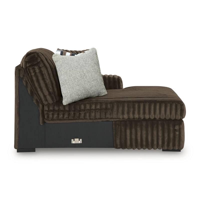 Signature Design by Ashley Midnight-madness 3-Piece Sectional with Chaise - 150" W x 65" D x 40" H