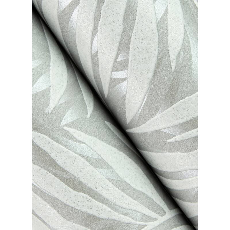 Advantage Holzer Grey Fern Wallpaper