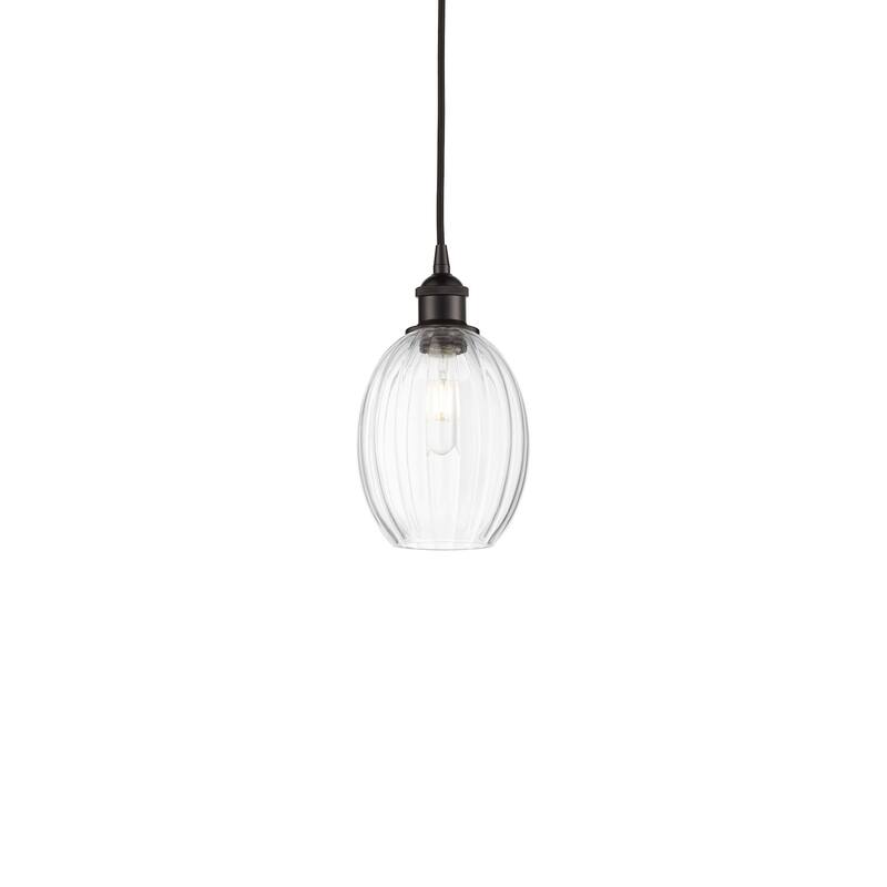 Innovations Lighting 616-1P-11-7 Preston Pendant Preston 7" Wide Mini - Oil Rubbed Bronze / Clear