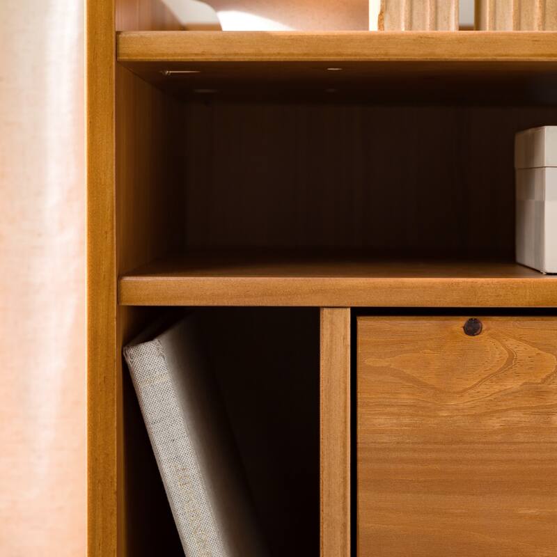 Middlebrook Modern Gallery Top Solid Wood Nightstand