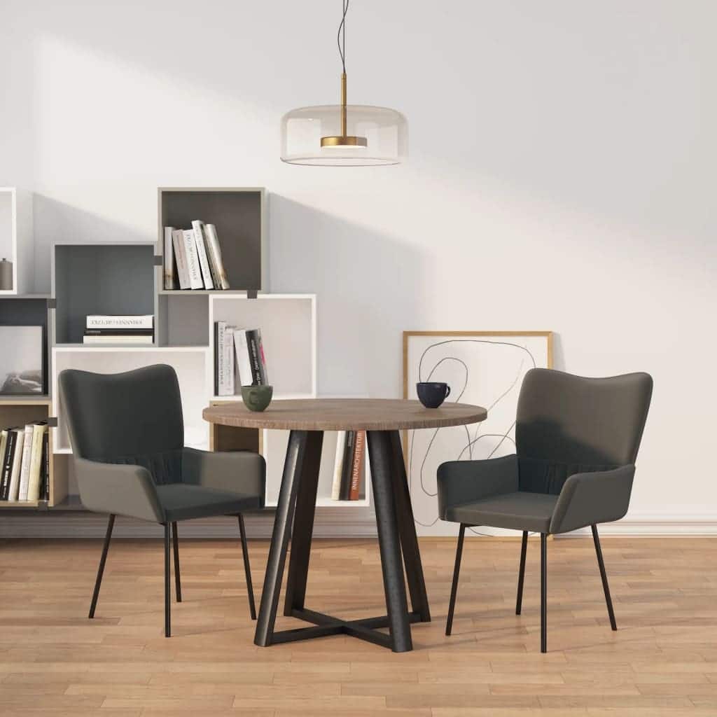 vidaXL Dining Chairs 2 Pcs Leisure Accent Armchair for Living Room Velvet - 21.7" x 22.4" x 32.1"